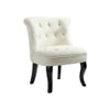 Grenier Fabric Slipper Chair in Off White Color