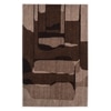 Handmade Wool Area Rug Modern Abstract Mocha Brown 5 x 8 Feet Carpet
