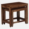 Aveline Solid Wood Side Table in Dual Tone Finish