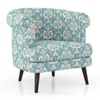 Bardot Lounge Chair - Mint Ikat