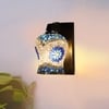 Devansh Solid Wood Electric Wall Light in Brown Colour with Multi Shade Count of 1 Light