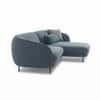 Verona 3 Seater L Shape Sofa Right Chaise with Accent Pillows Celadon Green