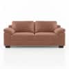 Esquel Premium 3 Seater Fabric Sofa in Mocha Mouse Velvet Colour