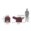 Griffin Recliner Single Seater - Crimson Burgundy