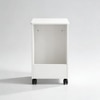 MoveCraft Wood Side Table in Off White Colour