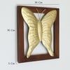 W-Remi Abstract Metal Wall Decor in Gold Set of 1