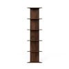 BLUEWUD Cadlic Engineered Wood Wall Decor Multi-Tier Corner Shelf Display Rack Decorative Hall D�cor for Living Room Home Furniture 6 Shelves (Brown Maple)
