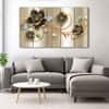 The Castle Decor Modern Floral Wall Art Set of 5 27x48 Inch