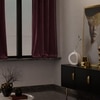 Stoa Paris Velvet Curtains for Window, Premium Dim-Out Curtain for Pack of 2, Date Night - Vintage Rose