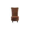 Piece High Back Accent Chair in Brown Colour