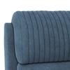 Dawson Fabric One Seater Manual Recliner in Coastal Blue Colour