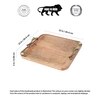 Pichhwai iteha quad serving tray (12x12x1)