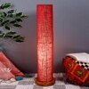 Oliver Maroon Cotton Shade Floor Lamp