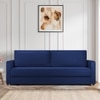 Flycon 3 Seater Pull Out Sofa cum Bed  in Navy Blue Colour