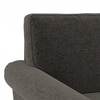 Oxford 3 Seater Fabric Sofa in Smoke Grey Colour