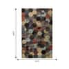 Jaipur Rugs Geometric Wool And Viscose 5x8 Feet Ebony And Black Olive Hand Tufted Rug Carpet