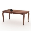 Samuel Solid Wood 6 Seater Dining Table in Urban Teak Finish