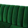 Mid Century Fabric Sofa (Green)