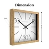Wooden Wall Clock with 10–30–50 Contemporary Numeric Design