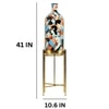 Classy Countenance Decorative Electric Floor Lamp with Metal Stand in White Colour