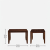 Anitz Solid Wood 4 Seater Dining Set With 4 Chairs in Provincial Teak Finish
