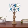 Devansh Multicolor Cotton Table Lamp With Wood Natural Base (7X17.5 Inches)-15
