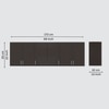 6 Doors Modular Wall Mounted Kitchen Cabinet With Adjustable Shelf In Chiyoda Wange Finish