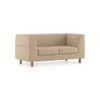 Rubik Luxe 2 Seater Fabric Sofa in Sandshell Beige Colour