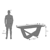 Paloma 8 Seater Spanish Ceramic Dining Table with Casey Dining Chair