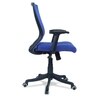 Ebeaony Mid Back Ergonomic Chair in Blue Colour