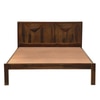 Elarawood Solid Wood Queen  Size Bed Without Storage (Provincial Teak Finish)