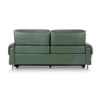 Vivian Three Seater Motorized Leather Recliner in Hunter Green Colour
