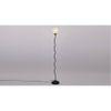 Maitland Black Glass Shade Floor Lamp