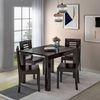 Fidora 4 Seater Dining Table With Set Of 4 Capra Dining Chairs (Finish- Mahogany, Colour- White)