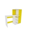Marvel Study Table In Frosty White And Yellow