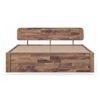 Lucy Queen Size Box Storage Bed Queen Size In Teak Finish