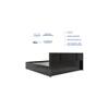 Kaito Engineered Wood Queen  Size Bed With Box Storage (Wenge Finish)