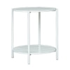 Paola Outdoor Table Set with 1 Table and 2 Chairs in Ivory White
