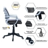 Xxeana Mid Back Ergonomic Chair in Black Colour