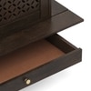 Devoto Solid Wood Prayer Unit 2 Door In Dark Chestnut Finish