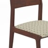 Saar Solid Wood Dining Chair in Teak Finish & Crimson Grove Colour - Set of 2