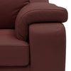 Trissino 1 Seater Leather Sofa in Wine Colour