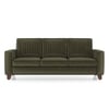 Apollo Neo Sofa (Colour : Deep Olive Velvet, Seating Capacity : 3 Seater, Cushion Type : Soft, Back Height : Regular Back)