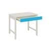 Mystica Kids Solid Wood Study Desk with Drawer in Ivory Azure Blue Colour