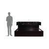 Galene Solid Wood King Size Drawer Storage Bed In Melamine Finish
