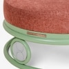 Dastoori Stainless Steel Outdoor Ottoman in Beige Colour