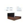 Japa Bed With Premium Leatherette Fabric And Box Storage Queen Bed