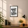 The Castle Decor What If It All Works Out Motivational Wall Art 8x12 Inch