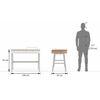 Terry Engineered Wood Study Table in Golden Oak Finish