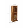 Jidi Sheesham Wood  Prayer Unit in Teak Finish